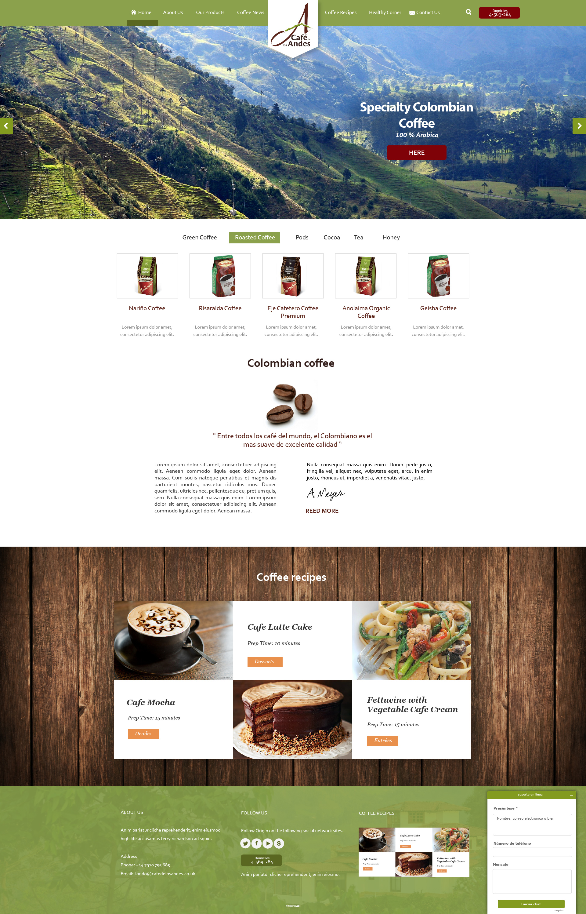 preliminar cafe de los andes